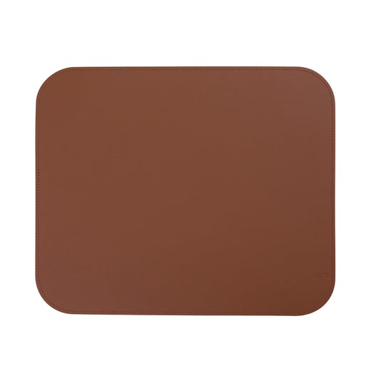 Leather placemat brown